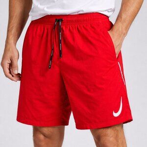 Nike Flex Stride Men's 2-In-1 Red Running Compression Shorts Size XLarge